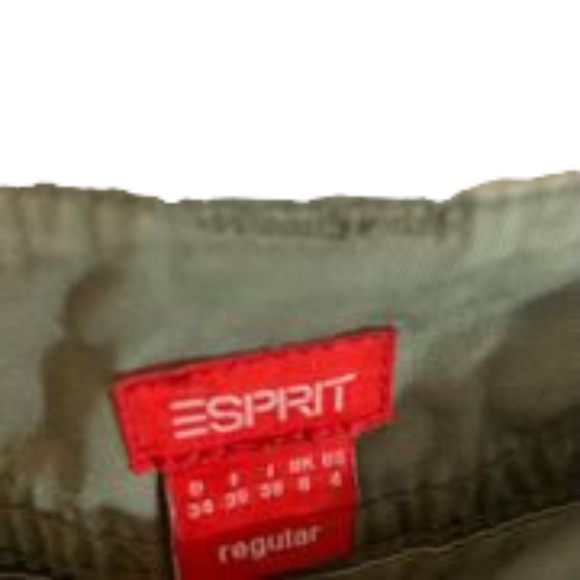 🌲Esprit Canvas Khaki Hiking Cargo US 4 pants🌲 - Picture 6 of 7